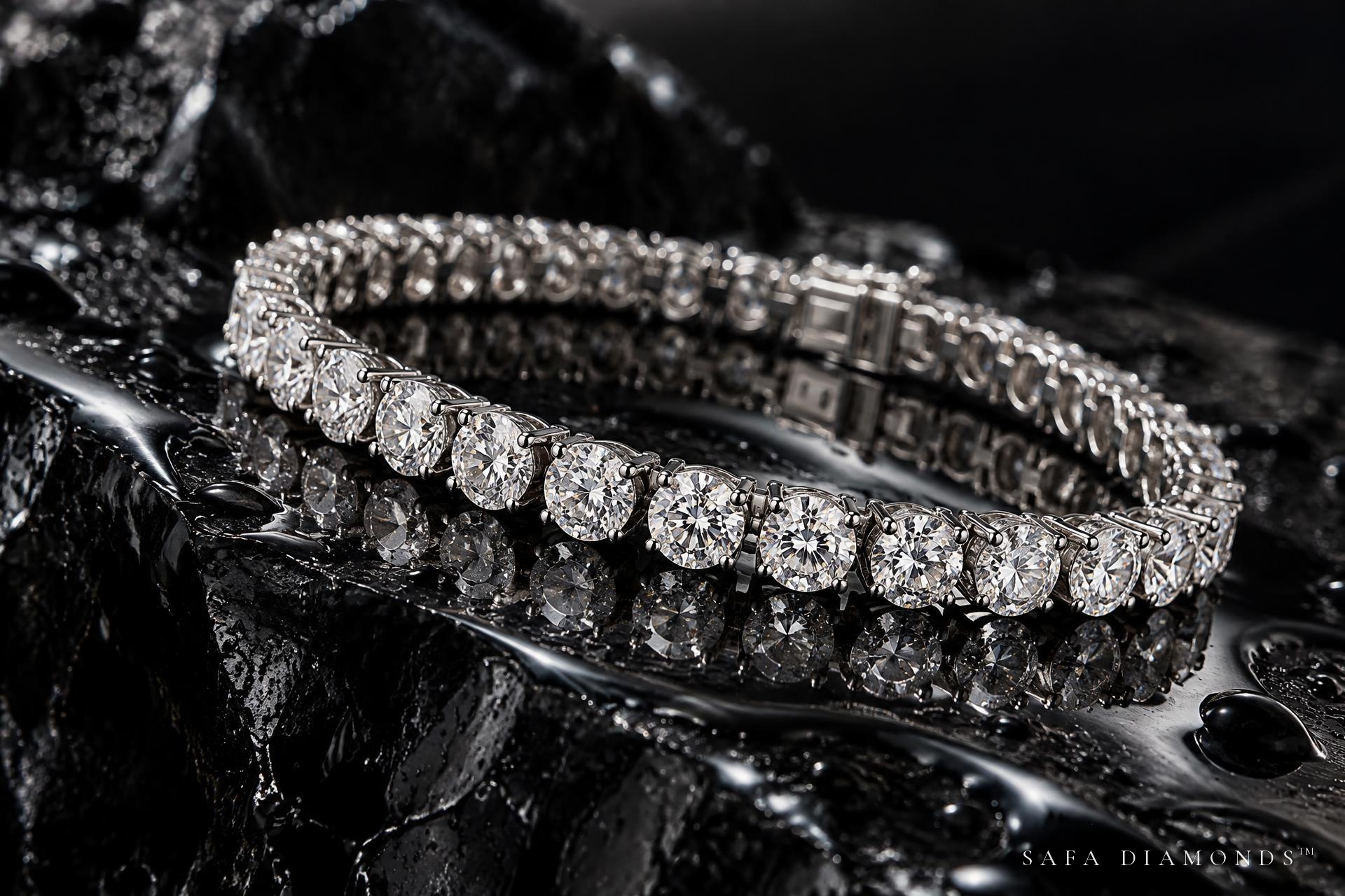 The white-gold tennis line
